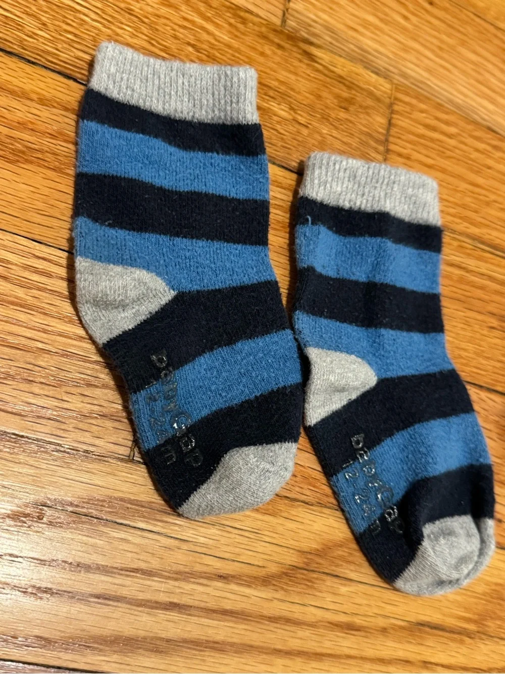 Baby gap toddler boy Striped 12-24 month cotton Crew Socks Blue Green Red stripe